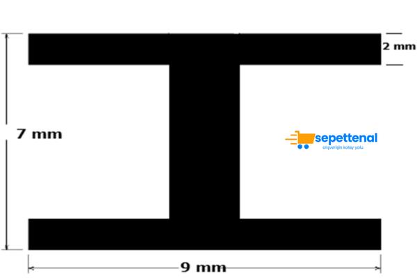 Silikon H Tipi Profil (BEYAZ) (10MT)